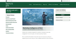 Desktop Screenshot of institutelists.com